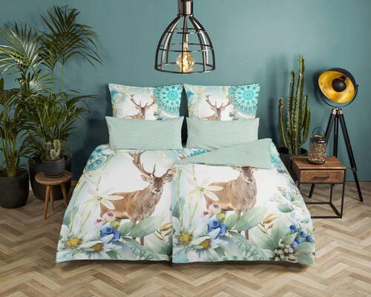 WENDEBETTWÄSCHE Xela Satin 155/220 cm  - Multicolor, Natur, Textil (155/220cm)
