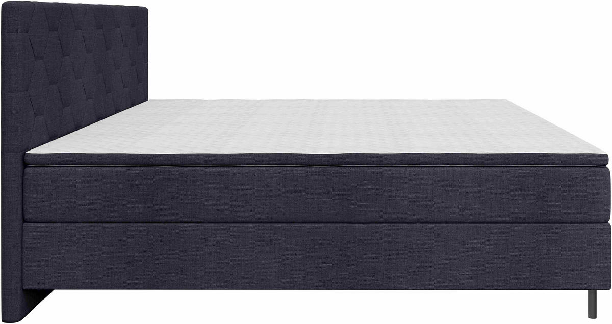 BOXSPRINGBETT 180/200 cm  Anthrazit  - Anthrazit/Schwarz, Konventionell, Textil/Metall (180/200cm) - Chameo
