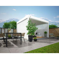 PERGOLA-ROLLO - Weiss, Basics, Textil/Metall (400/235/10cm) - Gardenson