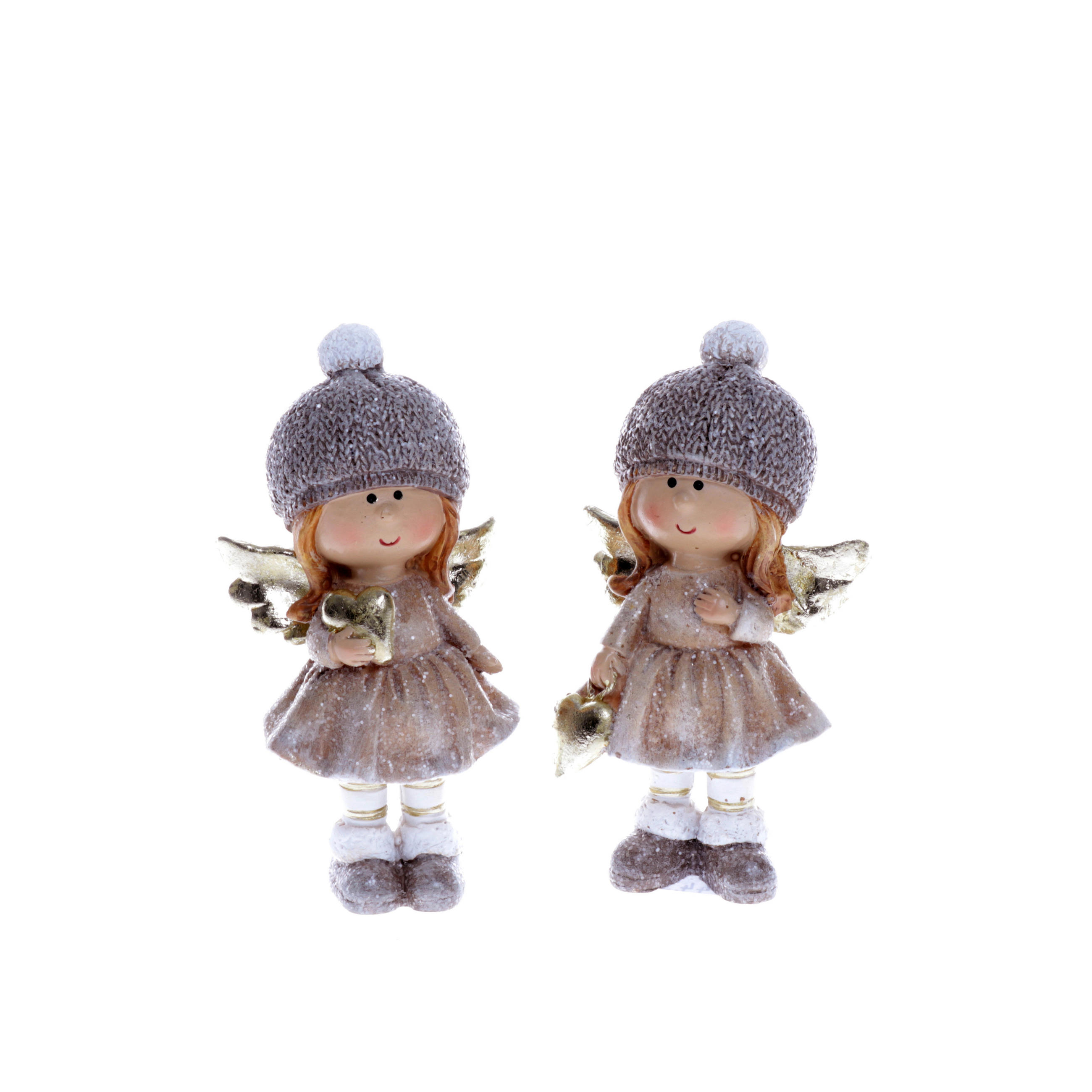 DEKOENGEL - Goldfarben/Creme, LIFESTYLE, Kunststoff (6/4/10,5cm) - X-Mas