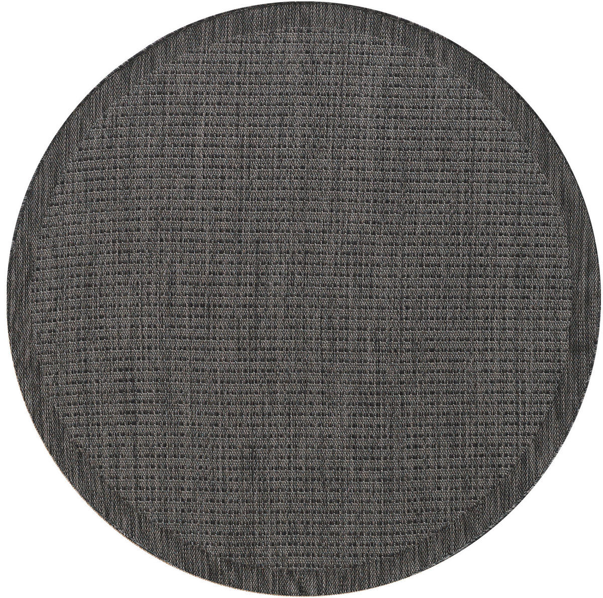 OUTDOORTEPPICH 120 cm GIZA Schwarz  - Schwarz, Basics, Textil (120cm) - Novel