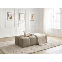 HOCKER EVEREST Struktur Taupe  - Taupe/Schwarz, MODERN, Kunststoff/Textil (140/70/40cm)