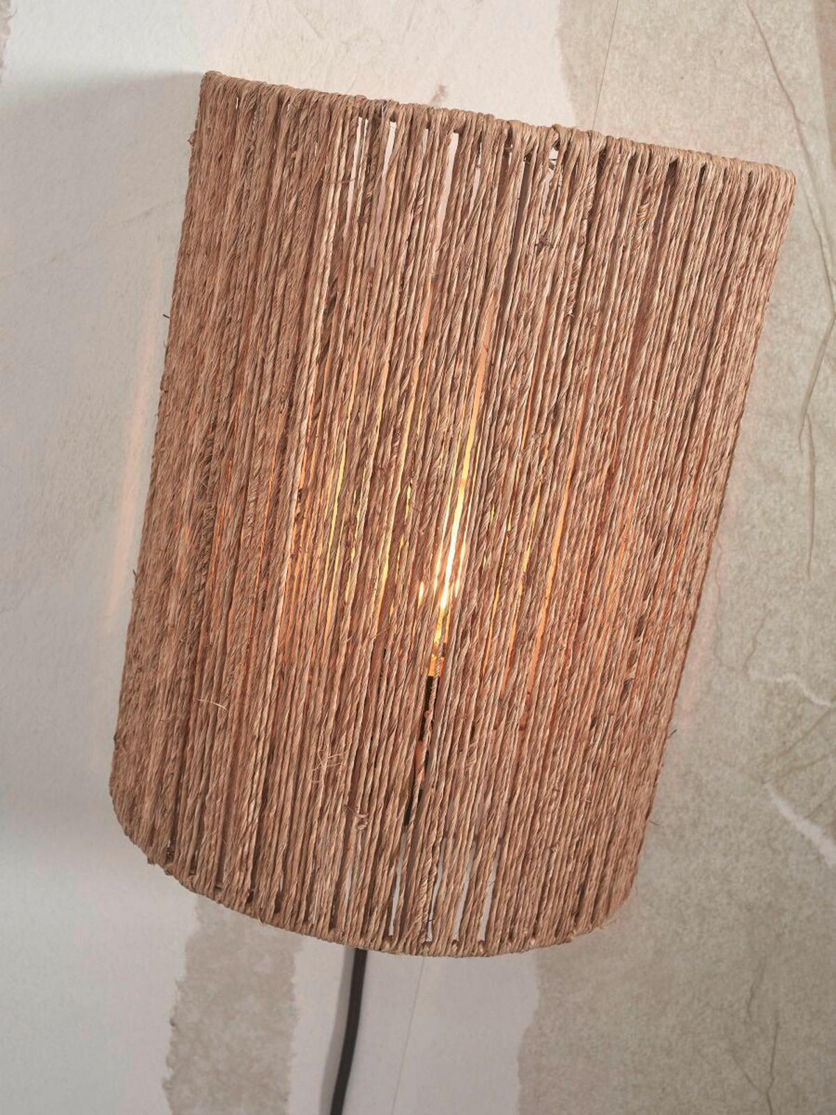 WANDLEUCHTE - Naturfarben, Trend (25/32/25cm) - Good & Mojo