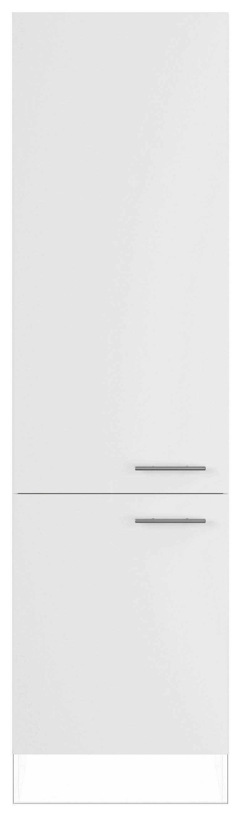 GESCHIRRSCHRANK 60/220,6/57,6 cm  in Weiß  - Edelstahlfarben/Weiß, Basics, Holzwerkstoff/Metall (60/220,6/57,6cm) - Impuls