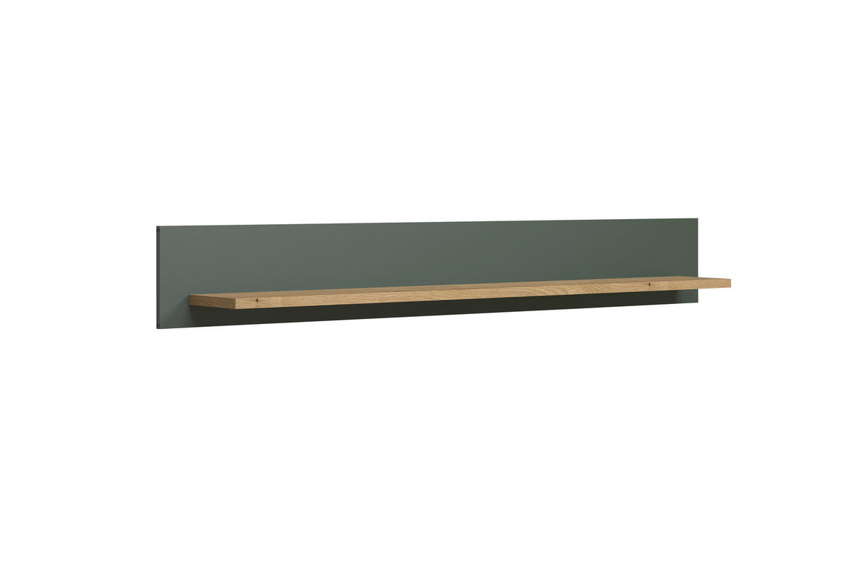 WANDBOARD STANTON Holzwerkstoff Waldgrün  - Waldgrün, Design, Holzwerkstoff (156/22/22cm) - MID.YOU