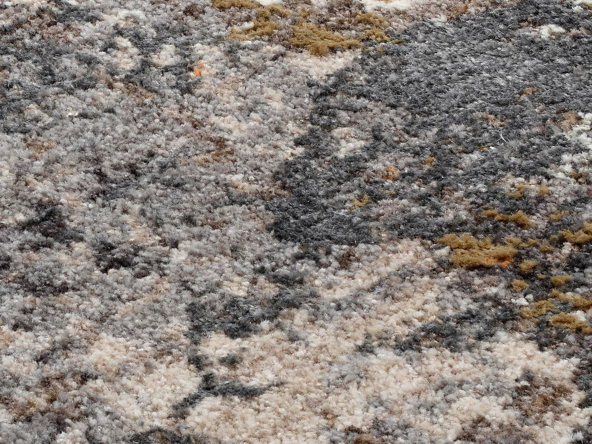 TEPPICH 155/230 cm Elarion Grau, Dunkelgrau, Beige  - Dunkelgrau/Beige, Design, Textil (155/230cm) - Novel