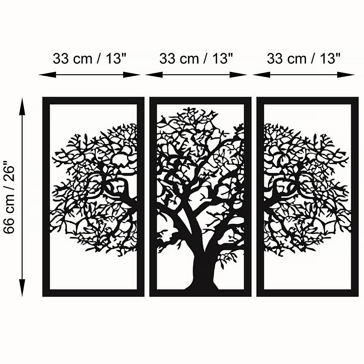 OBJEKTBILD 66/105 cm    - Schwarz, Basics, Holzwerkstoff (66/105cm)