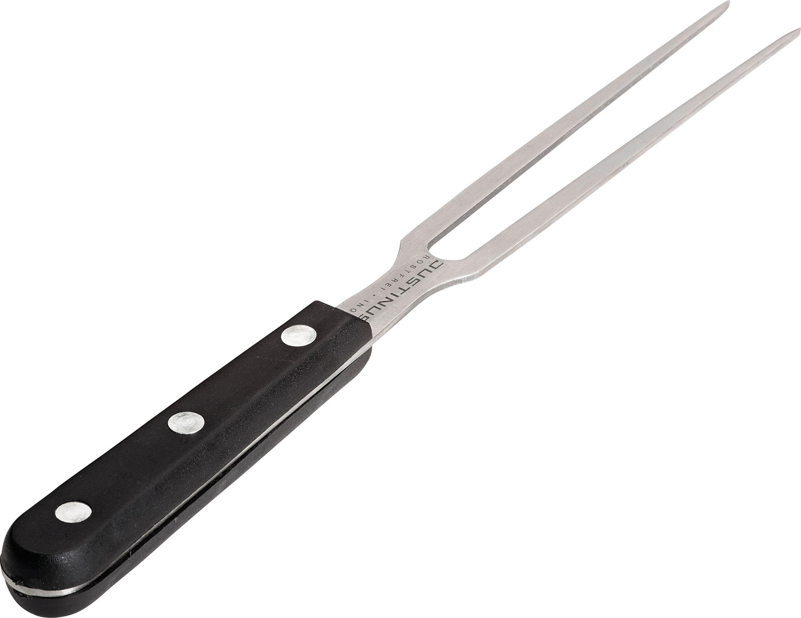 FLEISCHGABEL - Edelstahlfarben/Schwarz, Basics, Kunststoff/Metall (27cm) - Justinus