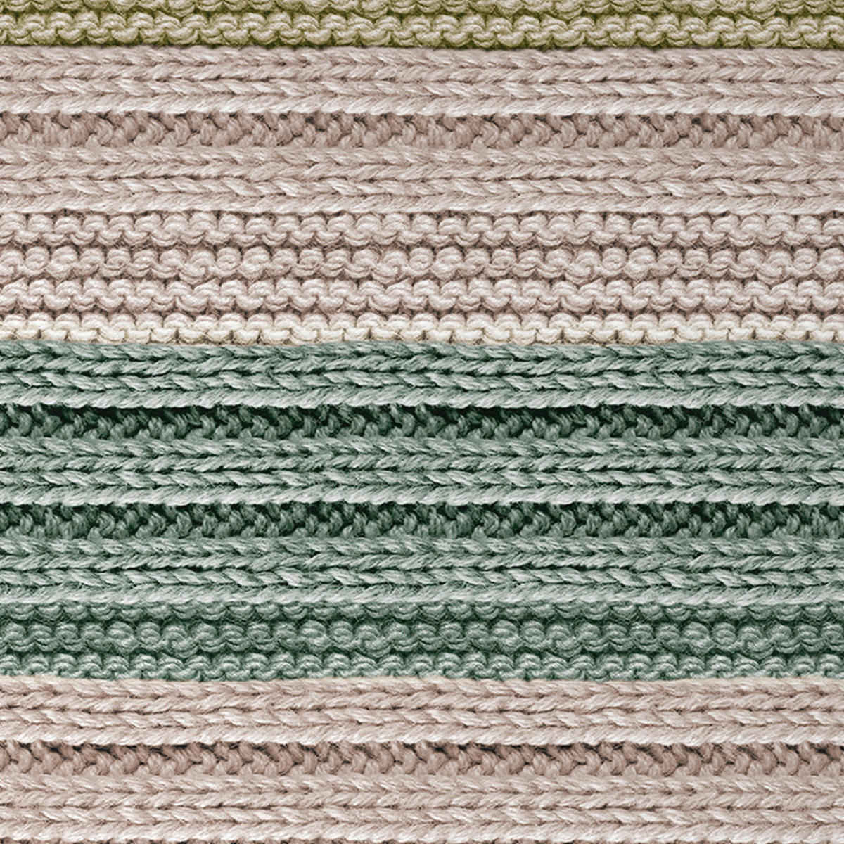 BETTWÄSCHE Cozy Knit Flanell 135/200 cm  - Grün, Design, Textil (135/200cm) - Novel