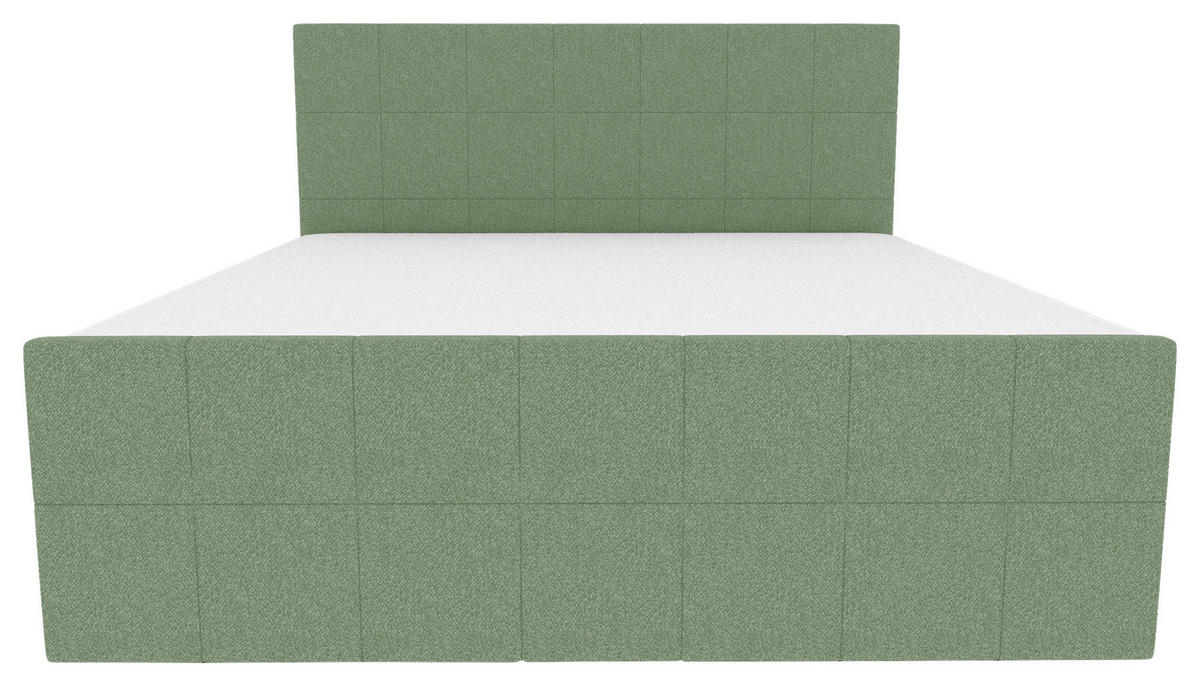 BOXBETT 180/200 cm  in Grün  - Grün, KONVENTIONELL, Kunststoff/Textil (180/200cm) - Boxxx