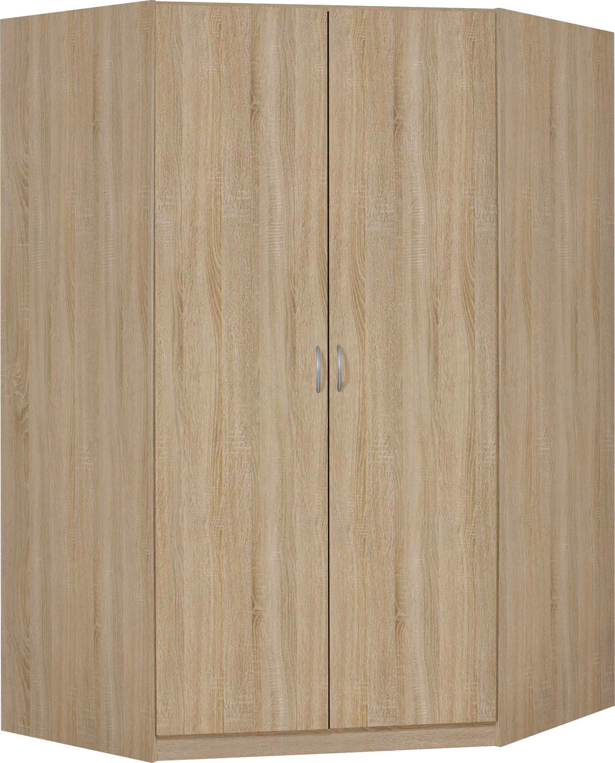 ECKSCHRANK 117/197/52,2 cm  - Alufarben/Sonoma Eiche, KONVENTIONELL, Holzwerkstoff/Kunststoff (117/197/52,2cm)