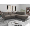ECKSOFA ZOE E in Flachgewebe Schlammfarben  300/267 cm  - Schlammfarben/Schwarz, KONVENTIONELL, Textil/Metall (300/267cm) - Sit & More