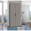 FALTTÜRENSCHRANK 100/216/58 cm 1-türig Sahara, Graphitfarben  - Schwarz/Graphitfarben, Design, Holzwerkstoff (100/216/58cm) - Boxxx