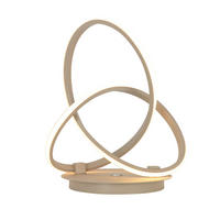 LED-TISCHLEUCHTE Bandol 26/21/33 cm   - Sandfarben, Design, Kunststoff/Metall (26/21/33cm)