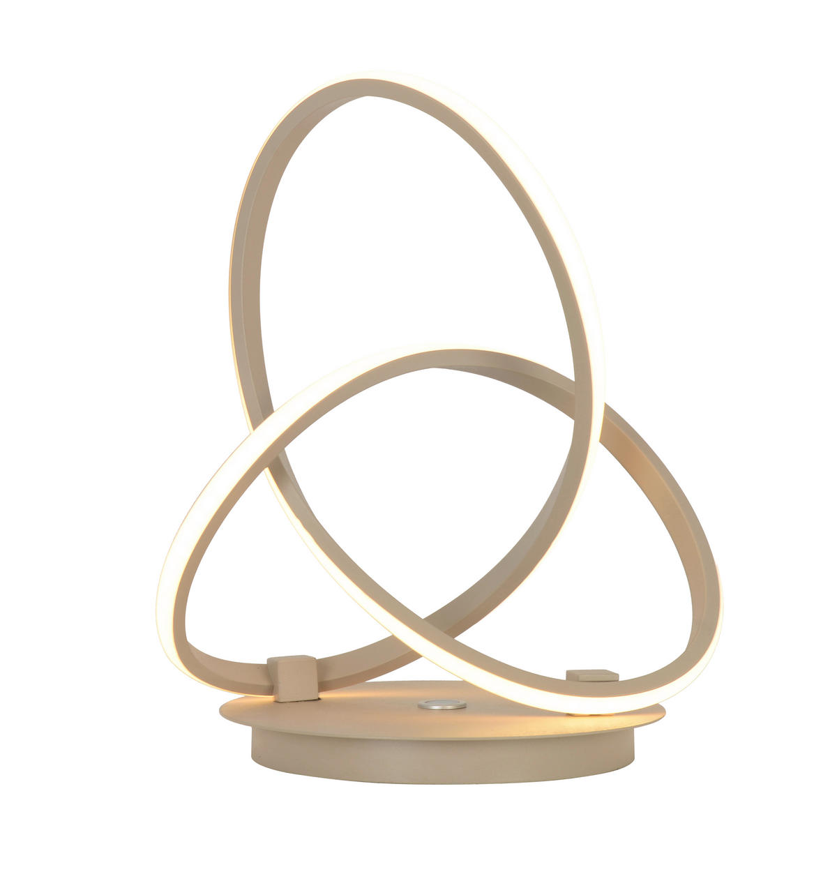 LED-TISCHLEUCHTE Bandol 26/21/33 cm   - Sandfarben, Design, Kunststoff/Metall (26/21/33cm)