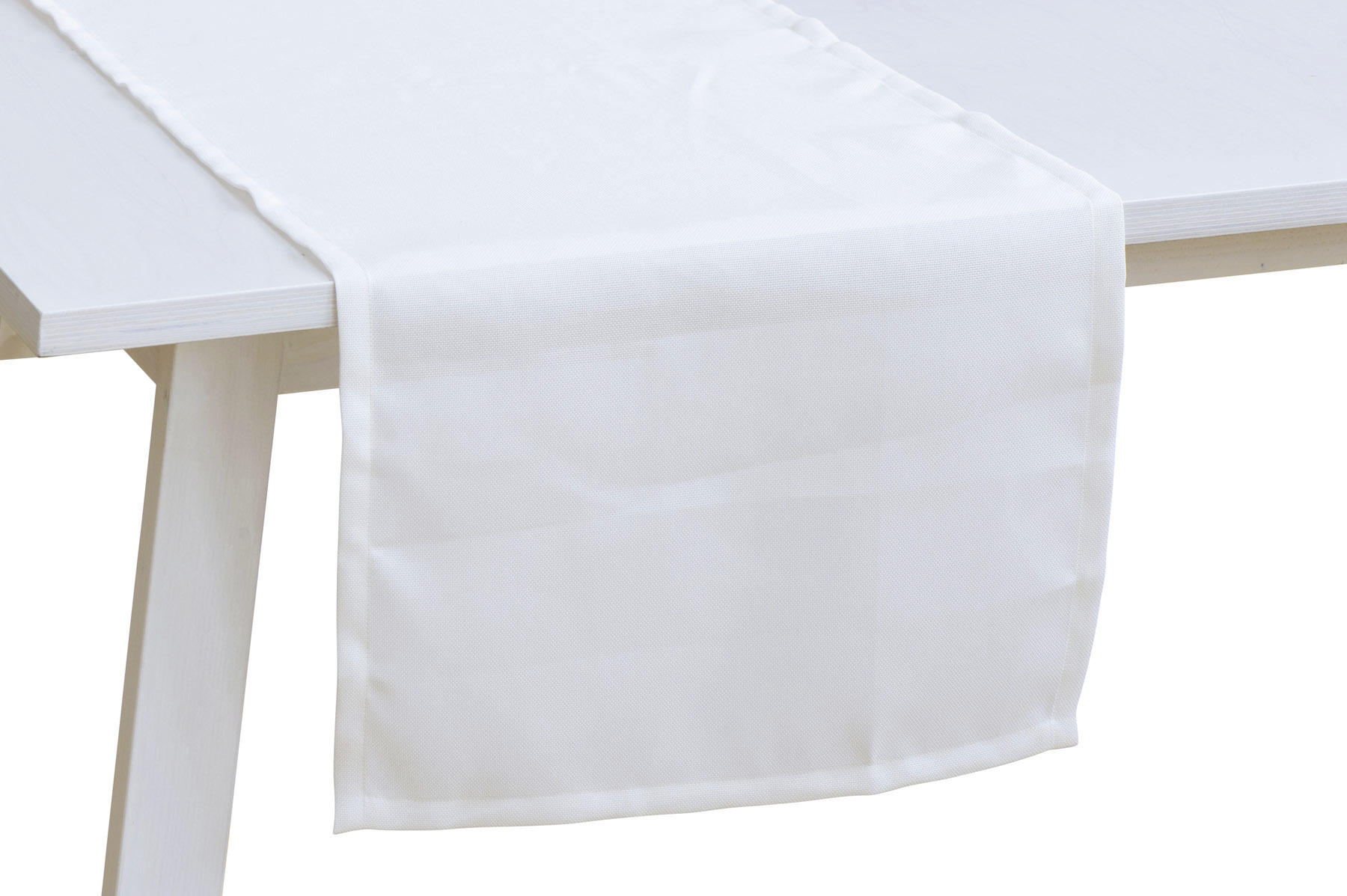 TISCHLÄUFER 50/150 cm  - Weiß, Basics, Textil (50/150cm)