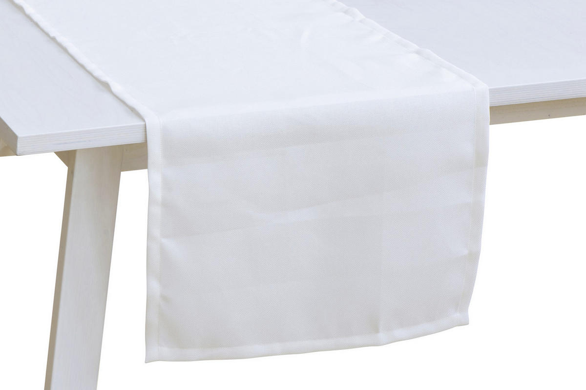 TISCHLÄUFER 50/150 cm  - Weiß, Basics, Textil (50/150cm)