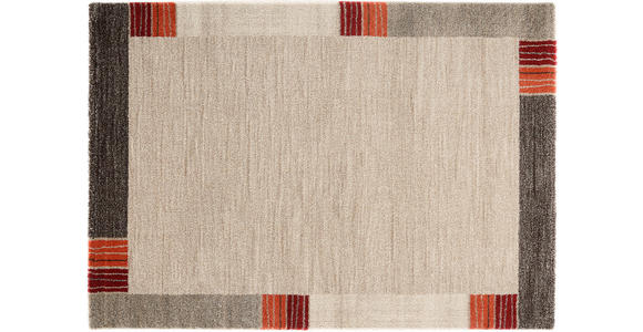 WEBTEPPICH 65/130 cm Palazzo Lobo Dunkelbraun, Beige - Dunkelbraun/Beige, KONVENTIONELL, Textil (65/130cm) - Novel