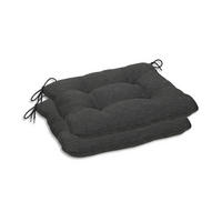 GARTENSITZKISSENSET Uni  - Anthrazit, Basics, Textil (38/5/38cm)