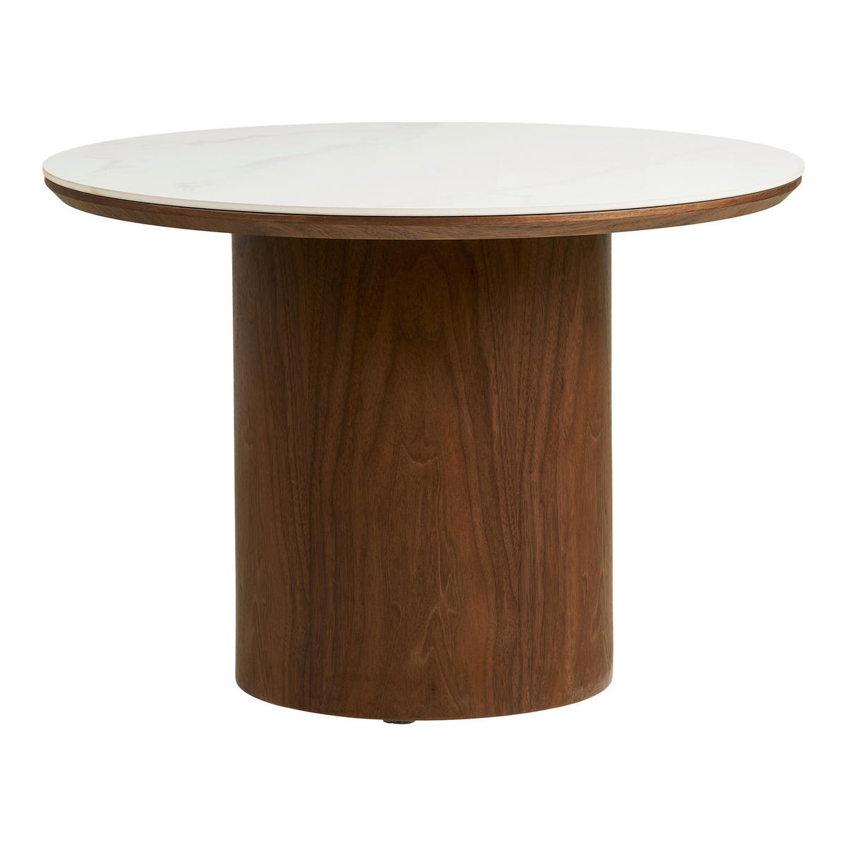 COUCHTISCH Noli Esche furniert 60/60/42 cm rund Eschefarben  - Eschefarben, Design, Holz/Keramik (60/60/42cm) - MID.YOU