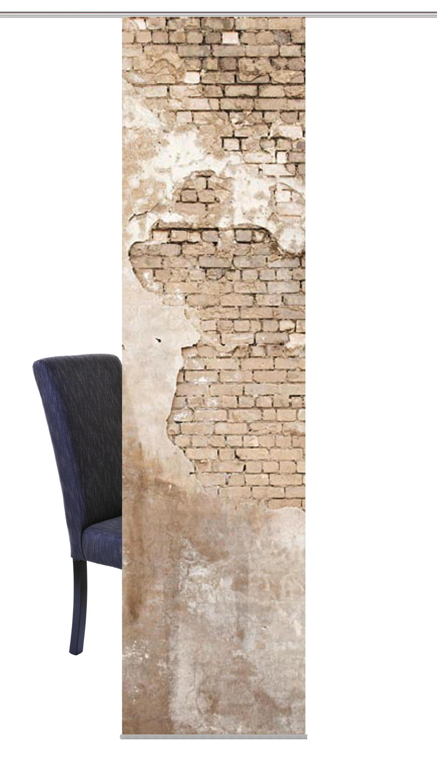 Flächenvorhang in Sandfarben