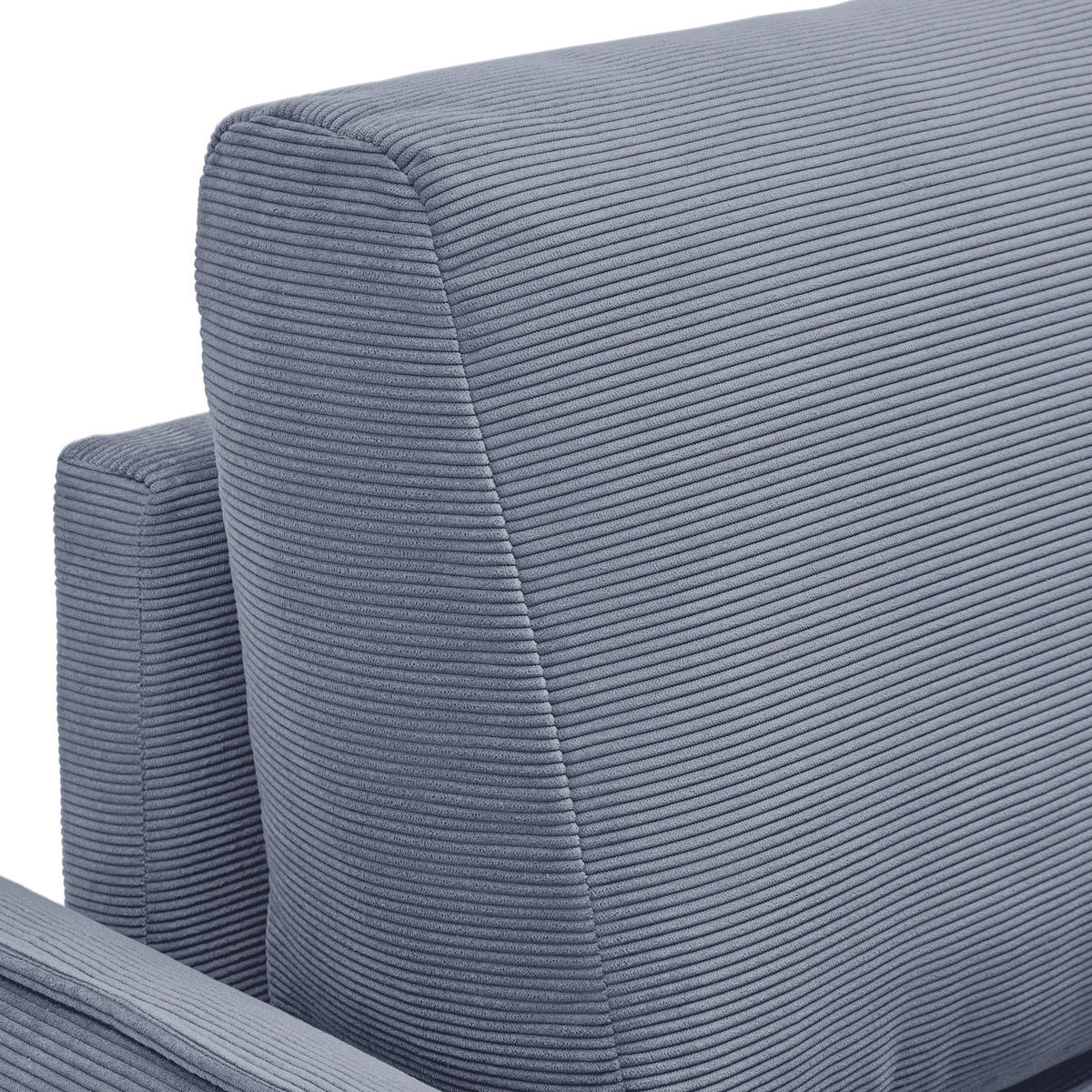 3-SITS SOFFA i manchester blågrå  - blågrå/naturfärgad, Modern, trä/textil (183/85/92cm) - MID.YOU