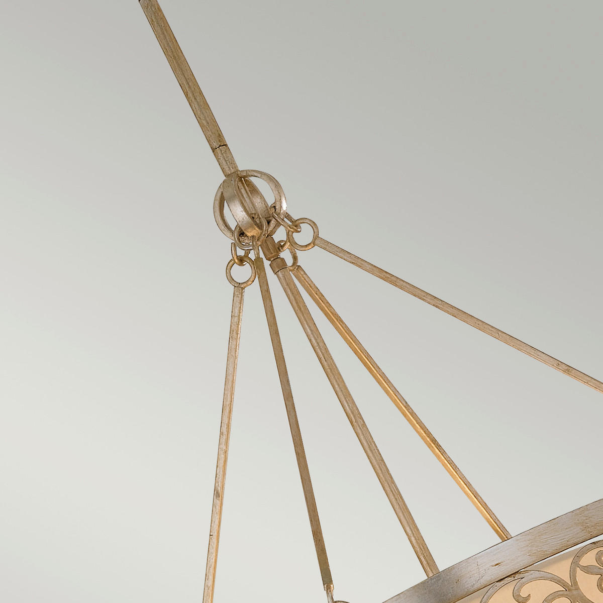 KRONLEUCHTER 58.4/80.8 cm    - Silberfarben/Goldfarben, Basics, Metall (58.4/80.8cm) - Elstead Lighting