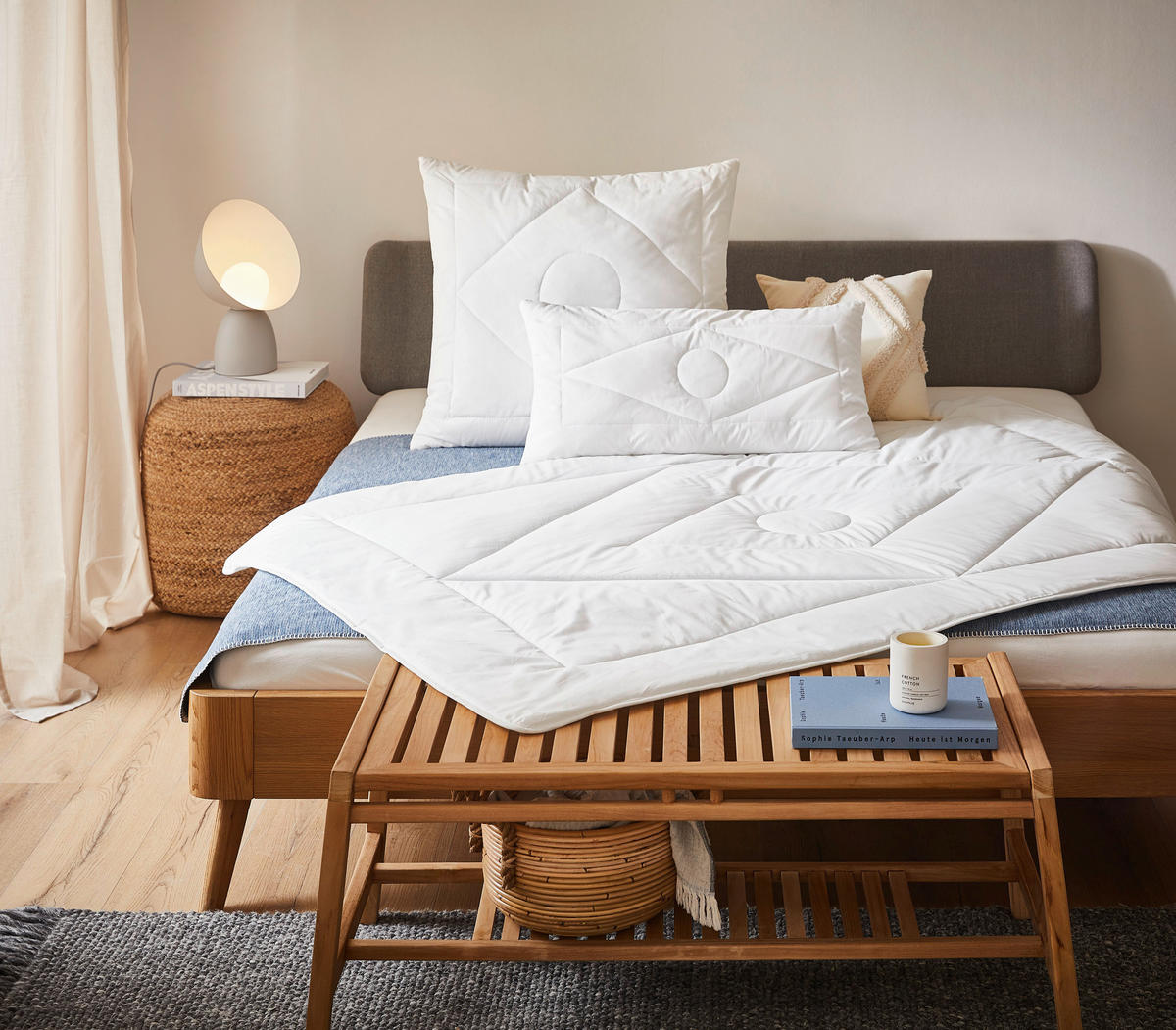 GANZJAHRESDECKE  NIDRA  135/200 cm   - Naturfarben, KONVENTIONELL, Kunststoff/Textil (135/200cm) - Sleeptex