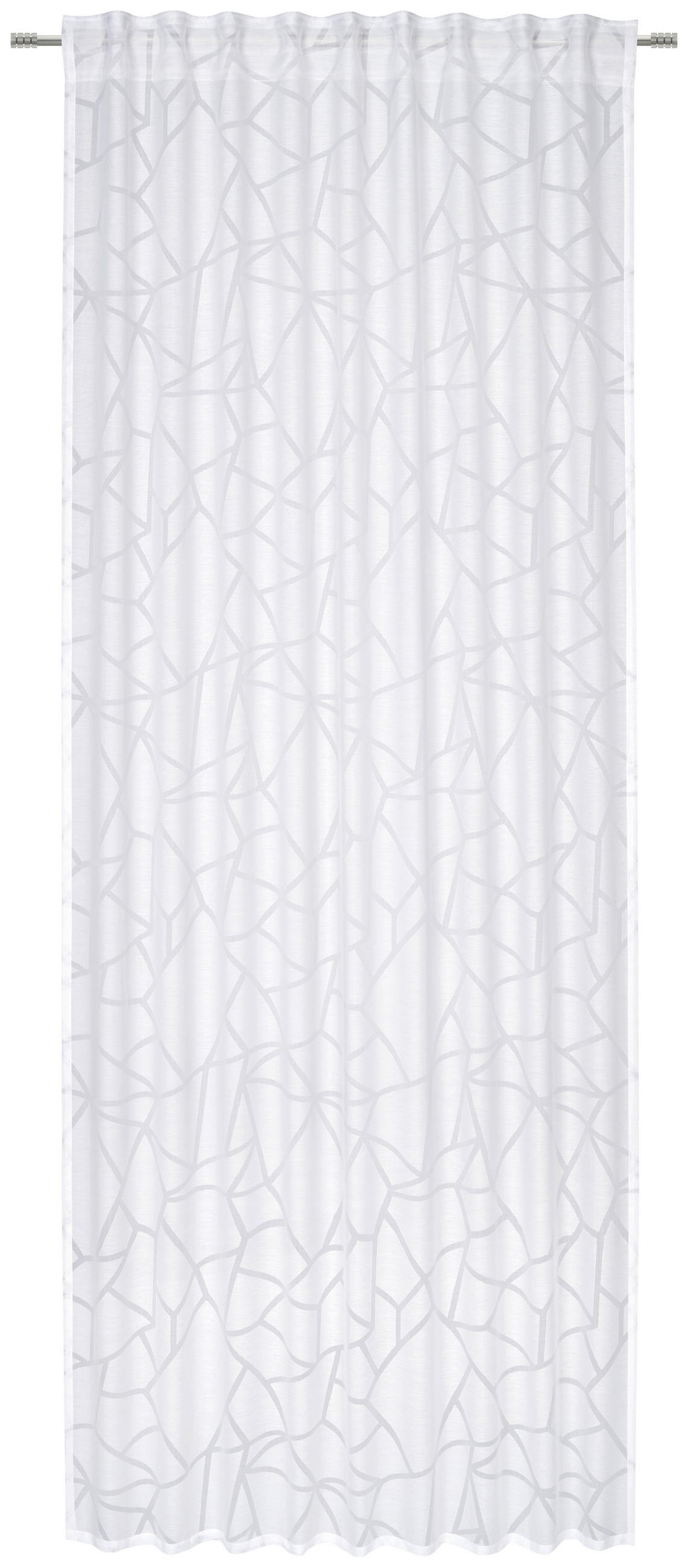GOTOVA ZAVESA bela - bela, Dizajnerski, tekstil (135/245cm) - Esposa