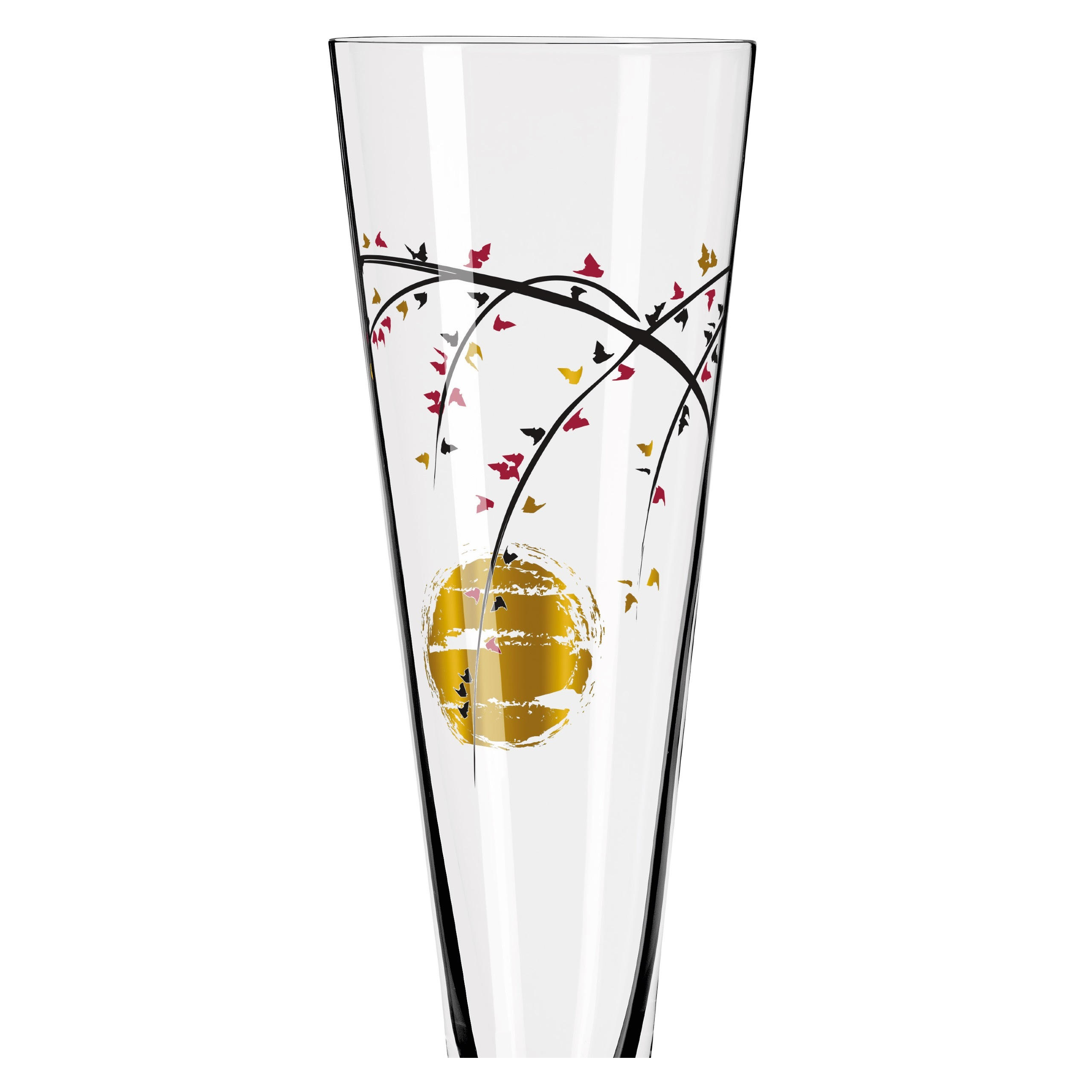 CHAMPAGNERGLAS - Rot/Goldfarben, Basics, Glas (7,2/24cm) - Ritzenhoff