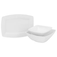 SERVIERSET 3-TLG. 3-teilig Victoria weiss   - Weiß, Basics, Keramik - Creatable