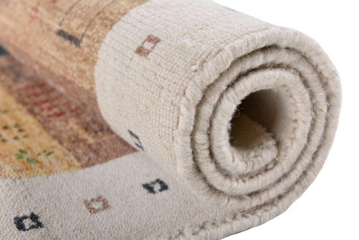 ROČNO TKANA PREPROGA  60/90 cm  tkano  svetlo rjava  - svetlo rjava, Basics, tekstil (60/90cm)