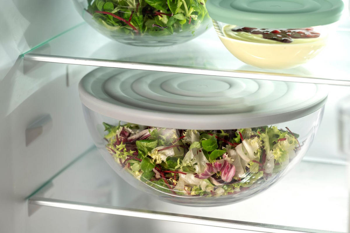 SCHÜSSEL CUCINA   - Transparent/Hellgrau, KONVENTIONELL, Glas/Kunststoff (27,6/13,00/27,6cm) - Leonardo