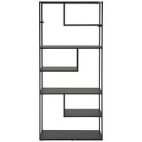 REGAL  85/188/35 cm Schwarz  - Schwarz, Trend, Metall (85/188/35cm) - home24