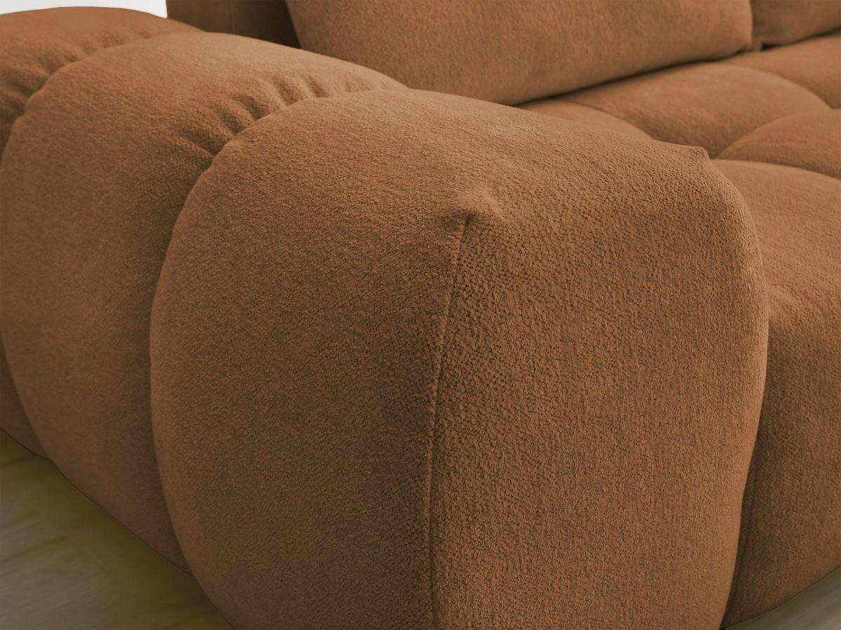 SCHLAFSOFA Flachgewebe Orange  - Schwarz/Orange, MODERN, Kunststoff/Textil (278/115/90cm) - Livetastic