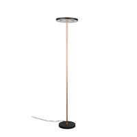 LED-STEHLEUCHTE Guano 30/160 cm   - Schwarz/Braun, Design, Metall (30/160cm) - Trio Leuchten
