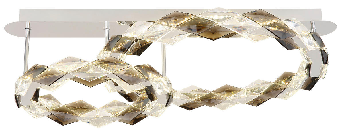 LED-TAKLAMPA 50 W 80/55/24,5 cm  - klar, Design, metall/plast (80/55/24,5cm) - Globo