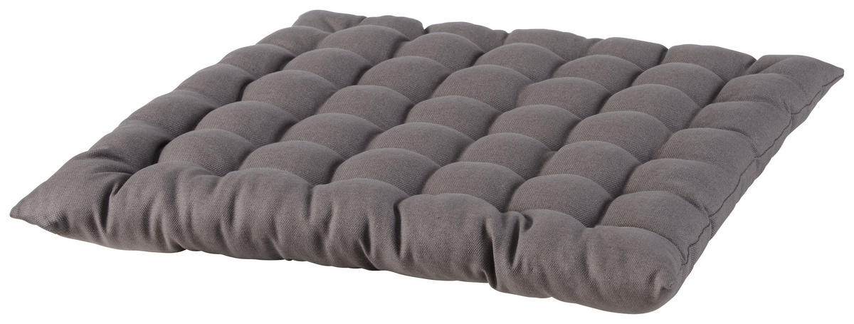 SITZKISSEN  38/38 cm   - Grau, Basics, Textil (38/38cm) - Novel