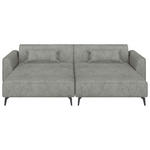 BIGSOFA  in Chenille Graubraun  - Graubraun/Schwarz, MODERN, Textil/Metall (300/80/190cm) - Carryhome