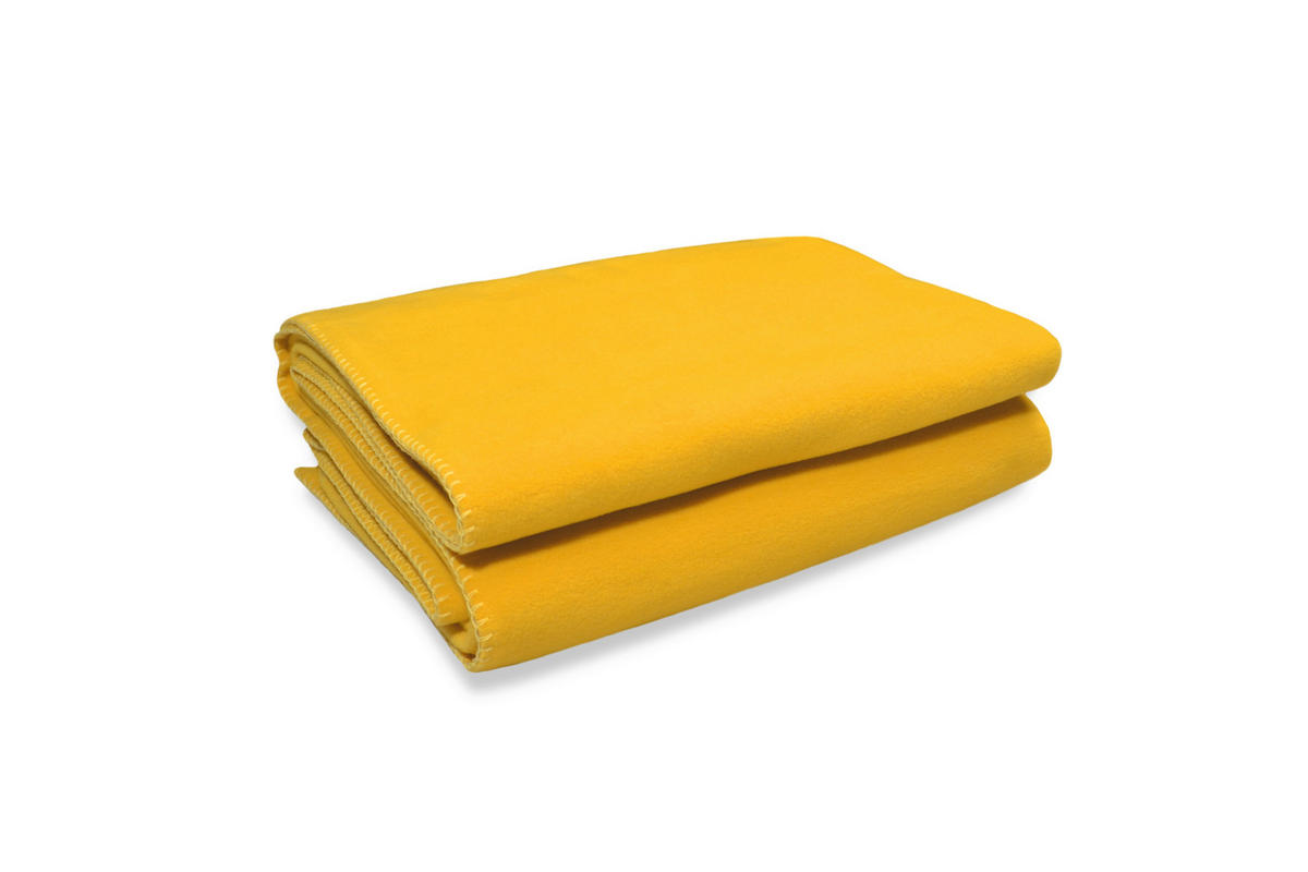 ODEJA IZ FLISA  SOFT FLEECE  160/200 cm       rumena  - rumena, Konvencionalno, tekstil (160/200cm) - Zoeppritz