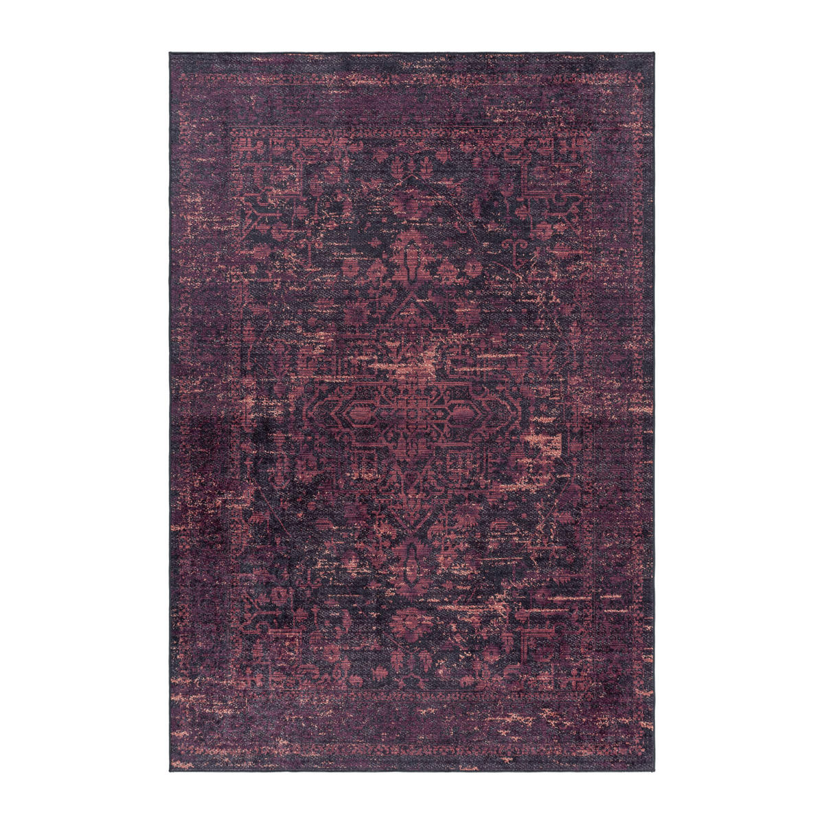 FLACHWEBETEPPICH 80/150 cm Fiesta Rot  - Rot, Design, Leder/Textil (80/150cm) - Novel