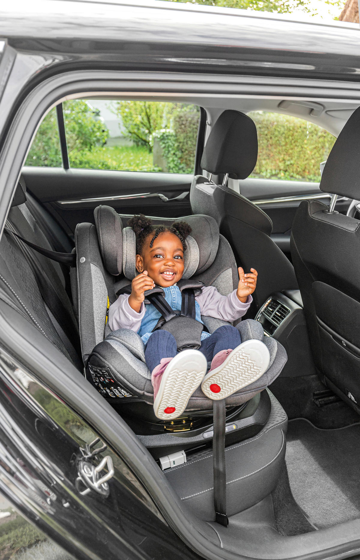 REBOARDER-KINDERSITZ SWIFT360S ECE R 129 i-SIZE  - Dunkelgrau/Hellgrau, Basics, Kunststoff/Textil (44/60/50cm) - Osann
