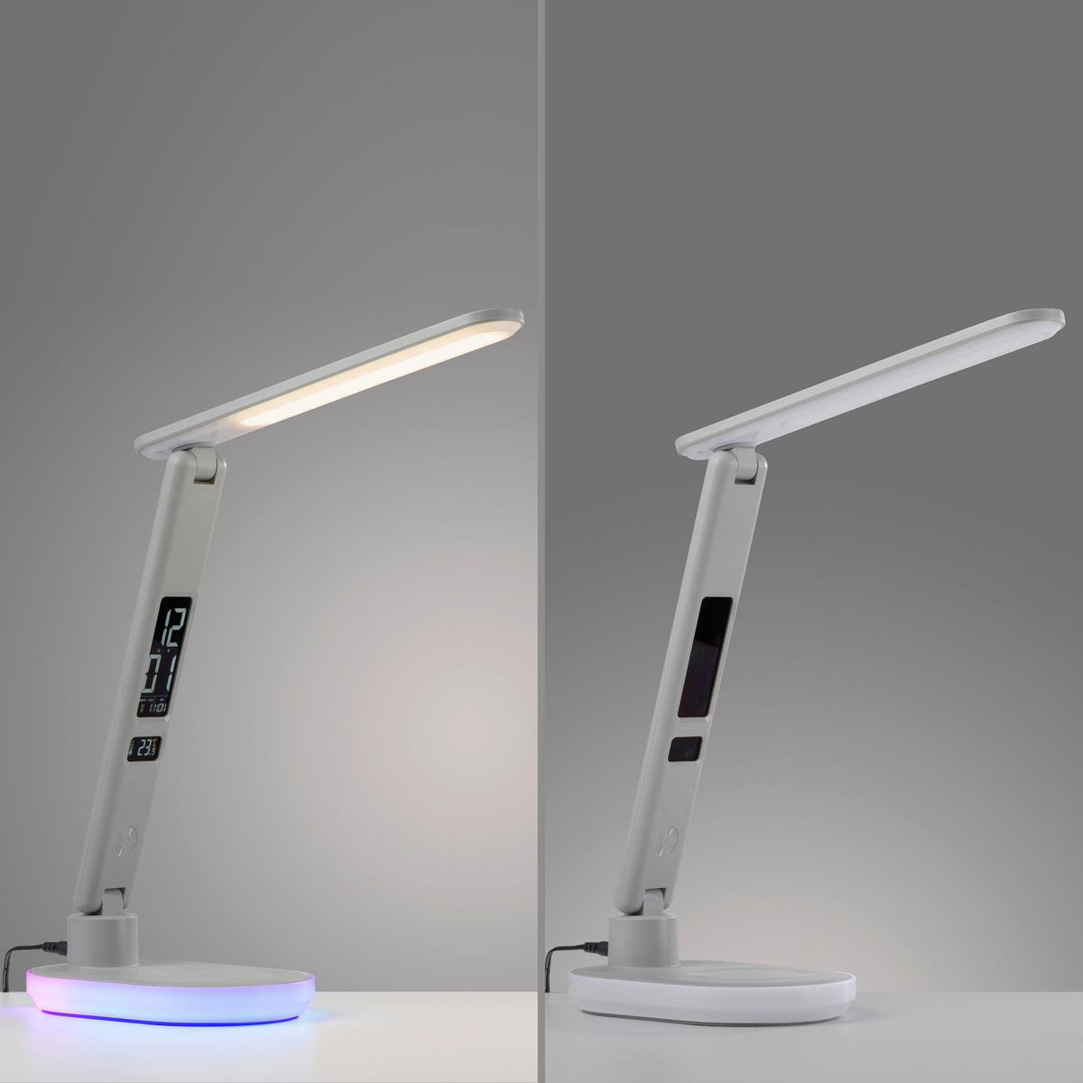 LED-SVETILKA ZA PISALNO MIZO     51,5/11,4/54 cm          - bela, Design, umetna masa/steklo (51,5/11,4/54cm)