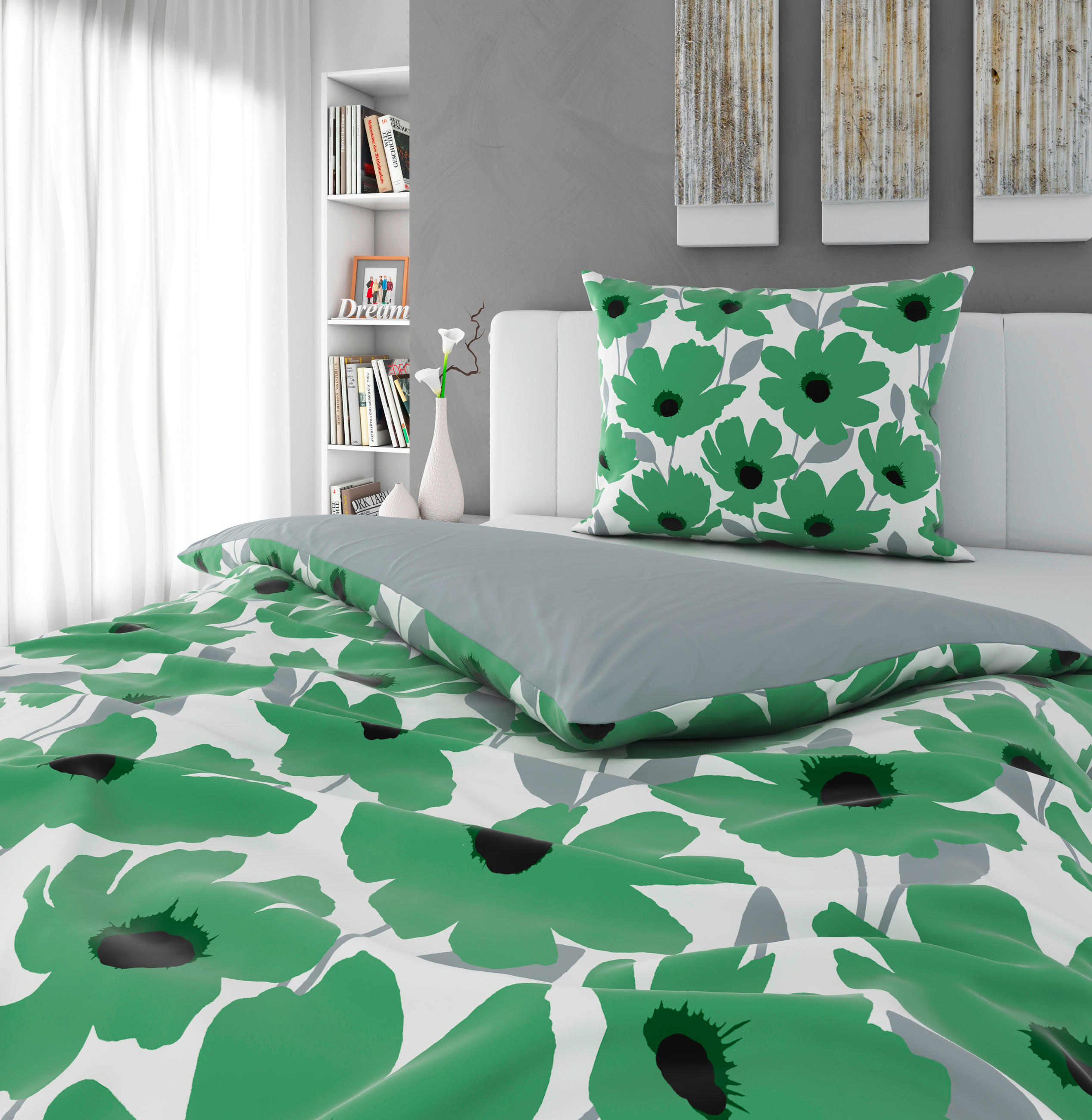 POSTELJINA S DVA LICA 140/200 cm  WAVE  - višebojno, Trend, tekstil (140/200cm) - Esposa