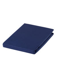 SPANNBETTTUCH Zwirn-Jersey 100/200 cm  - Dunkelblau, Basics, Textil (100/200cm) - Estella