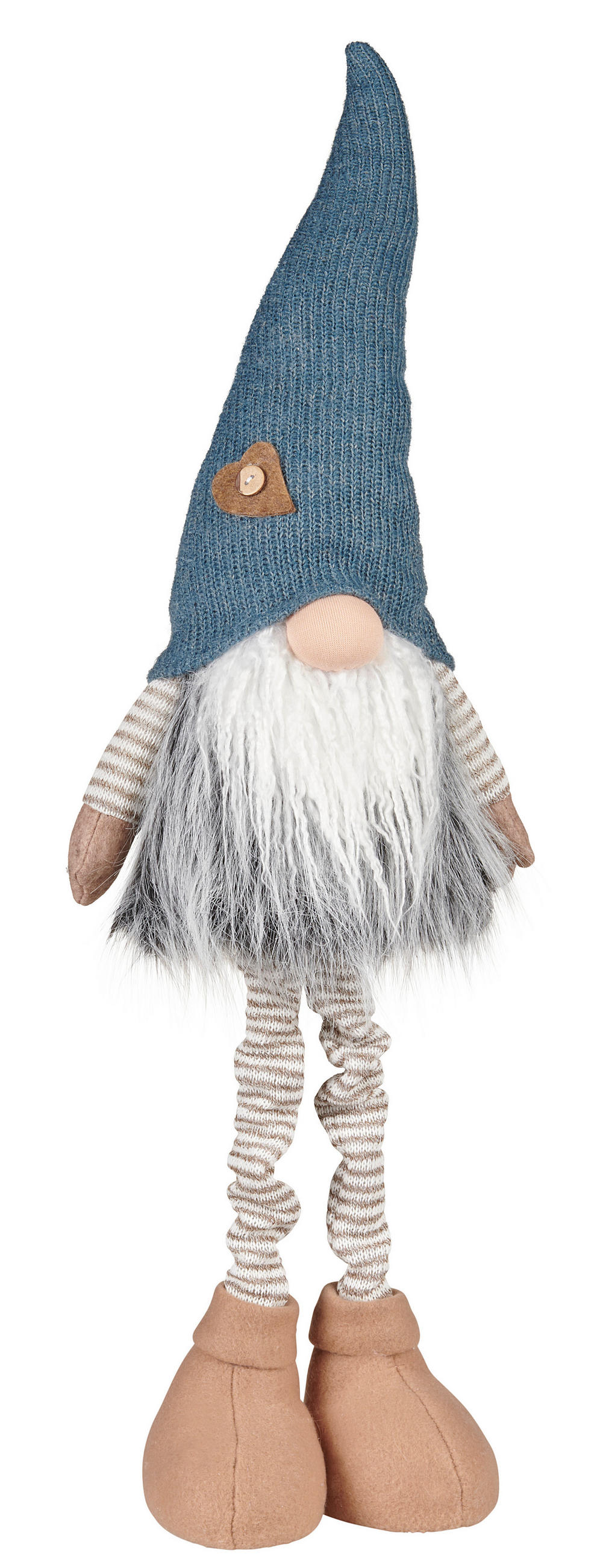 WICHTEL - Hellbraun/Creme, LIFESTYLE, Holzwerkstoff/Textil (23/78/13cm) - X-Mas