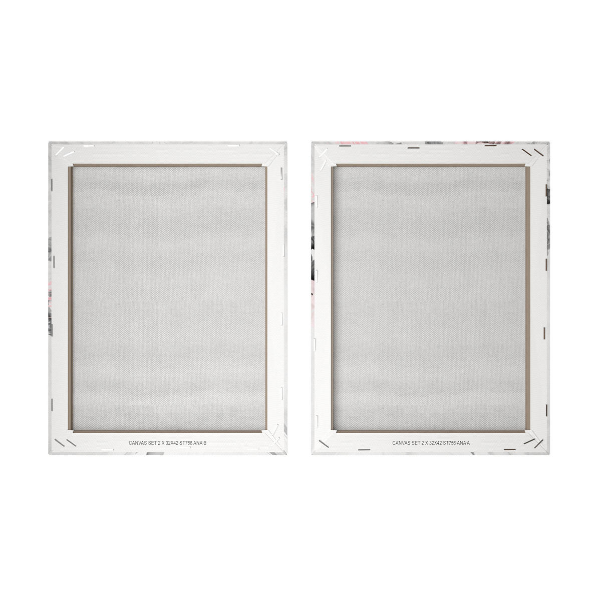 BILDERSET - Multicolor, Basics, Holz/Textil (2x32/42cm)