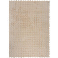 WEBTEPPICH 180/290 cm WAFFLE FAUX FUR Creme  - Creme, KONVENTIONELL, Textil (180/290cm)