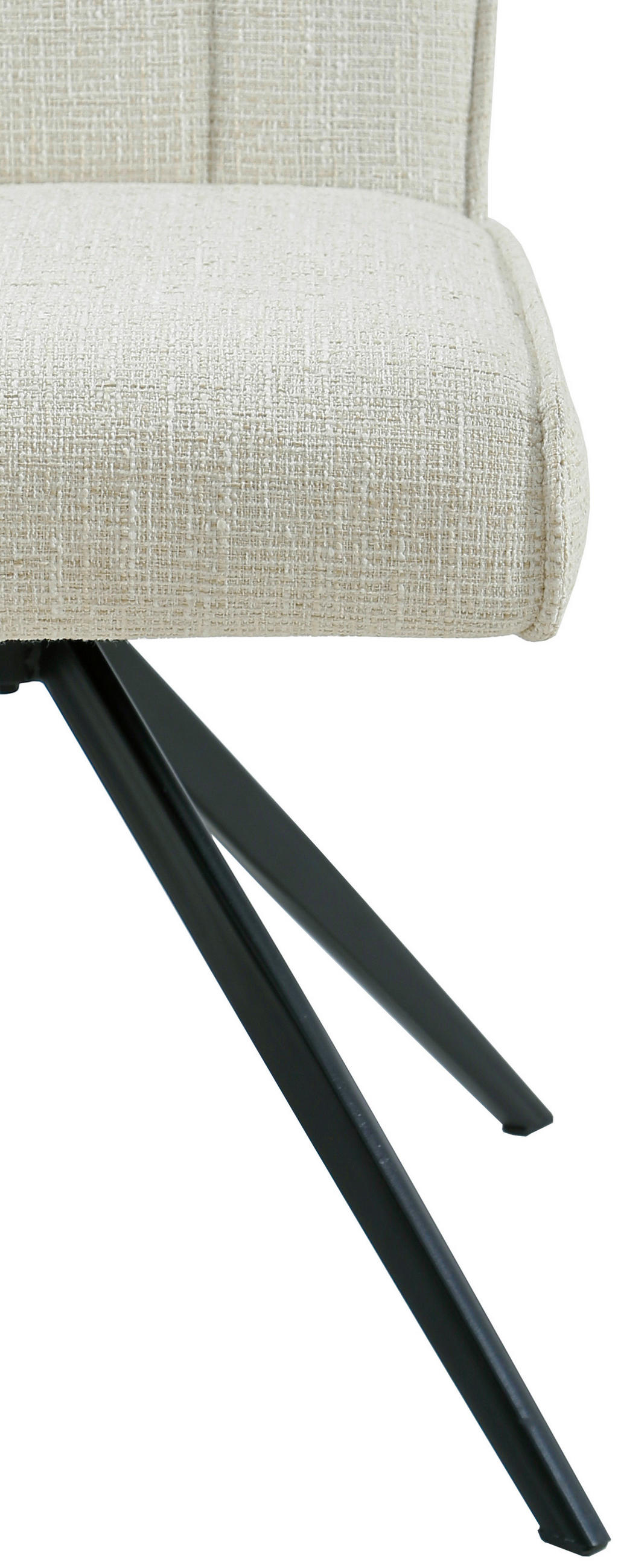 STOL järn vävt tyg  - beige/svart, Design, metall/textil (49/89/66cm) - Carryhome