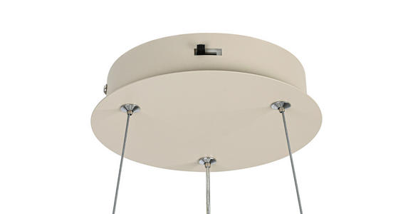 LED-HÄNGELEUCHTE 52/52/120 cm  - Sandfarben, Design, Kunststoff/Metall (52/52/120cm) - Novel